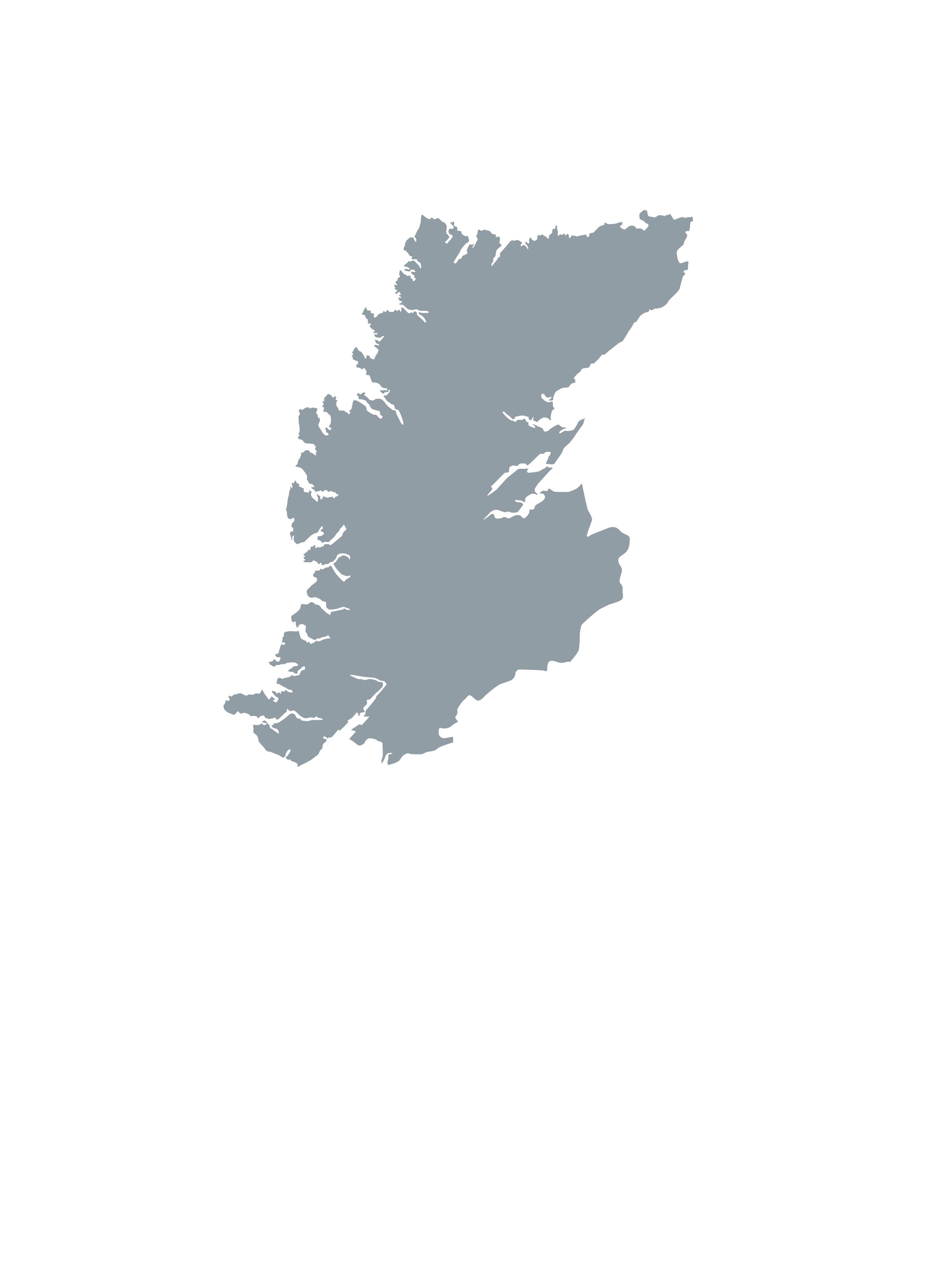 Map of the Scottish Highlands