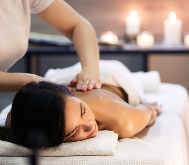 Back massage at Crieff Hydro Spa