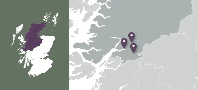 Map of the Scottish Highlands