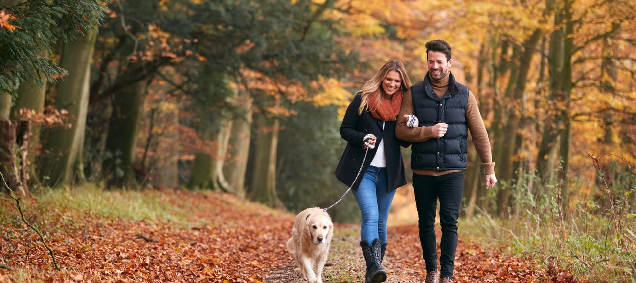 Couple walking in Crieff